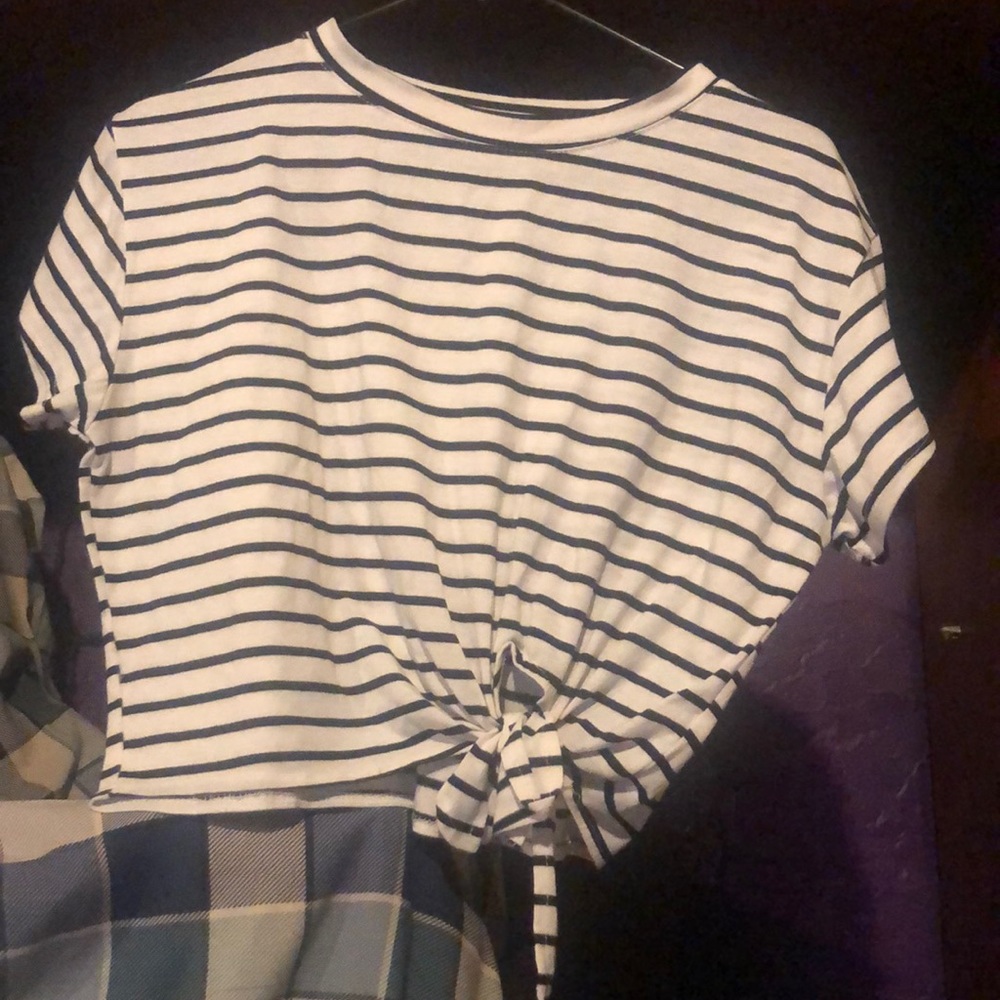 Large stripped shirt